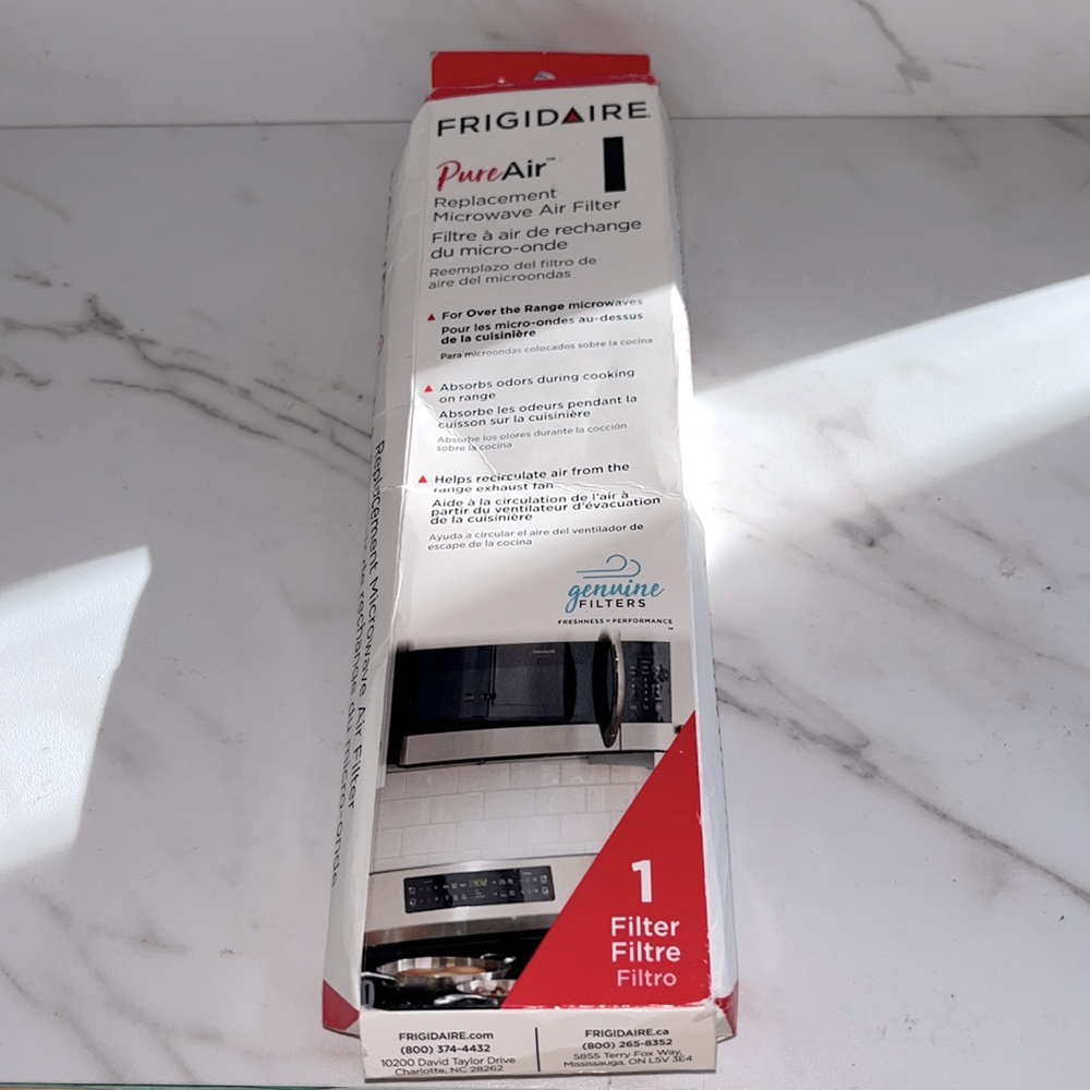 NEW Frigidaire Pure Air replacement microwave air filter